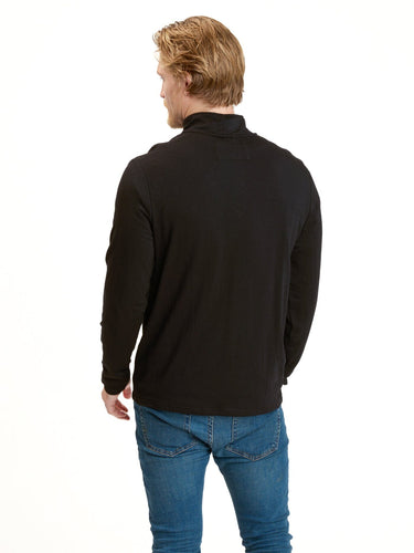 Kace Featherweight Lounge Mock Neck Mens Outerwear Sweatshirt Threads 4 Thought