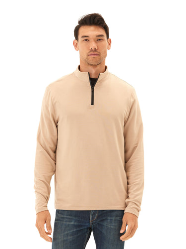 Kace Modal Terry 1/4-Zip Mock Neck Mens Outerwear Sweatshirt Threads 4 Thought