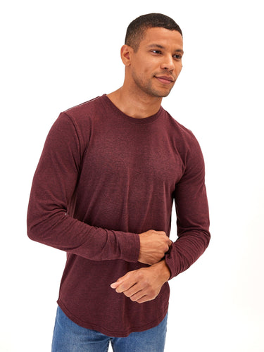 Kye Triblend Long Sleeve Crew Mens Tops Tshirt Long Threads 4 Thought