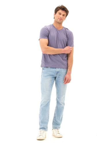 Slub Jersey V-Neck Tee Mens Tops Tshirt Short Threads 4 Thought