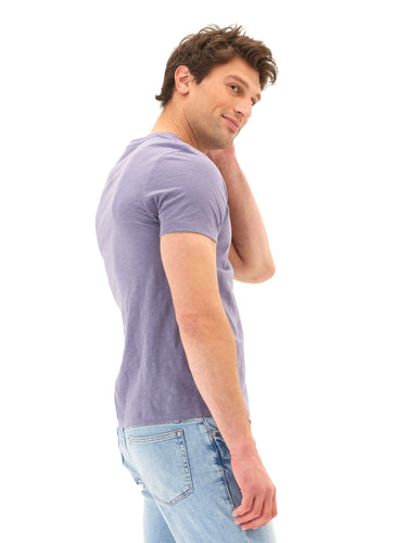 Slub Jersey V-Neck Tee Mens Tops Tshirt Short Threads 4 Thought