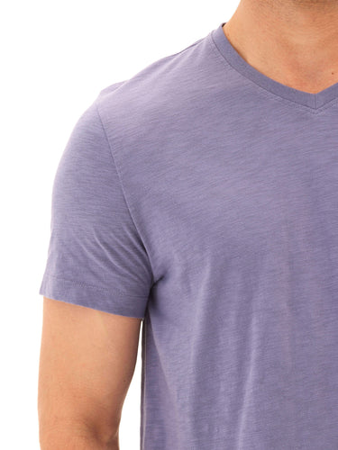 Slub Jersey V-Neck Tee Mens Tops Tshirt Short Threads 4 Thought