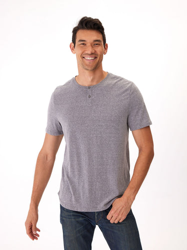 Baseline 2 Button Short Sleeve Henley Mens Tops Tshirt Short Threads 4 Thought
