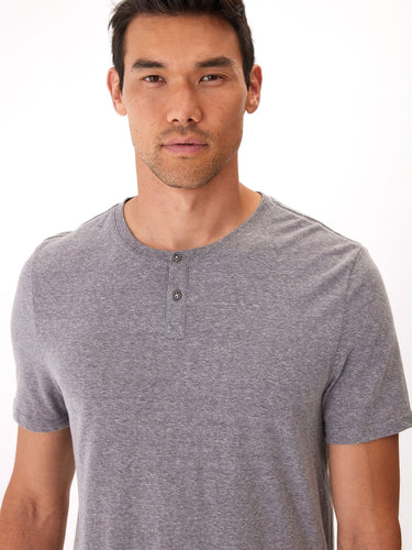 Baseline 2 Button Short Sleeve Henley Mens Tops Tshirt Short Threads 4 Thought