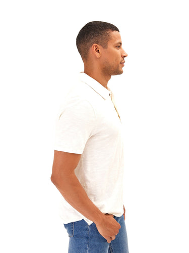 Slub Jersey Polo Mens Tops Tshirt Short Threads 4 Thought