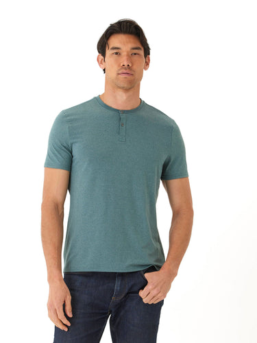 Frederick Luxe Jersey 2 Button Henley Mens Tops Tshirt Short Henley Threads 4 Thought