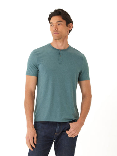Frederick Luxe Jersey 2 Button Henley Mens Tops Tshirt Short Henley Threads 4 Thought