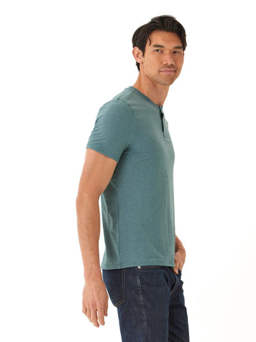 Frederick Luxe Jersey 2 Button Henley Mens Tops Tshirt Short Henley Threads 4 Thought