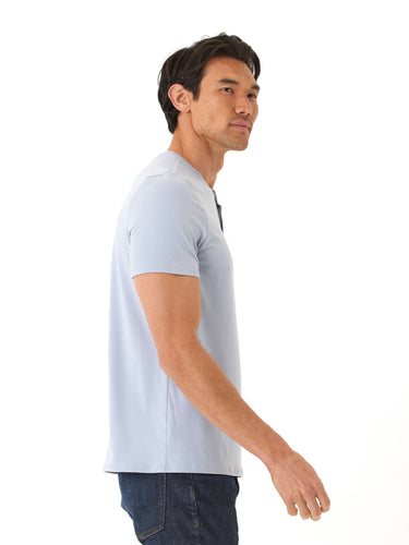 Frederick Luxe Jersey 2 Button Henley Mens Tops Tshirt Short Henley Threads 4 Thought