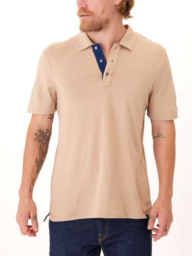 Ashton Classic Jersey Contrast Polo Mens Tops Tshirt Short Threads 4 Thought