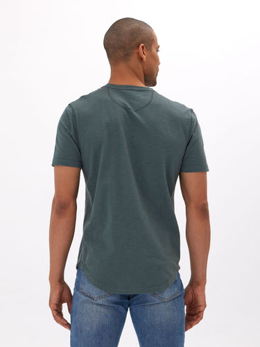 Heath Slub Jersey Short Sleeve Henley Mens Tops Tshirt Short Threads 4 Thought