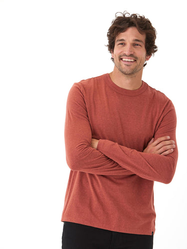 Tucker Triblend Long Sleeve Crew Mens Tops Tshirt Long Threads 4 Thought
