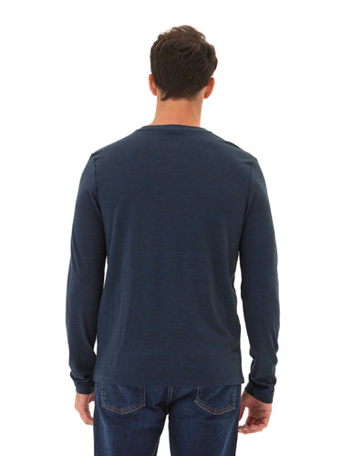 Austin Triblend 2 Button Long Sleeve Henley Mens Tops Tshirt Long Henley Threads 4 Thought