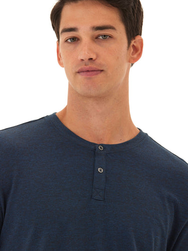Austin Triblend 2 Button Long Sleeve Henley Mens Tops Tshirt Long Henley Threads 4 Thought