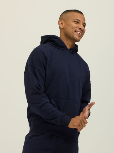 Marcel Triblend Fleece Oversized Hoodie Mens Outerwear Sweatshirt Threads 4 Thought