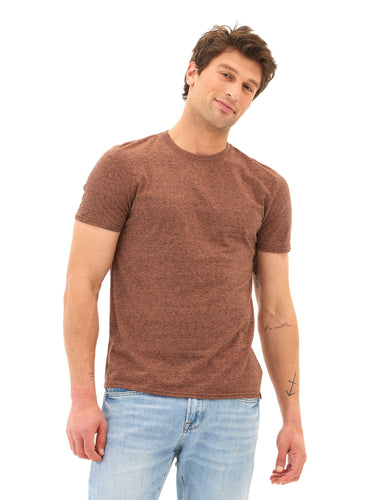 Black Fleck Triblend Crew Mens Tops Tshirt Short Threads 4 Thought