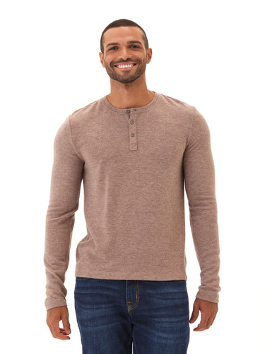 Elias Sweater Knit Long Sleeve Henley Mens Outerwear Sweater Threads 4 Thought
