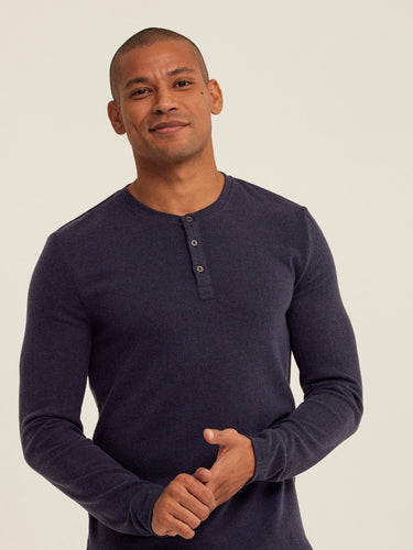 Elias Sweater Knit Long Sleeve Henley Mens Outerwear Sweater Threads 4 Thought