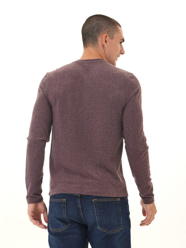 Elias Sweater Knit Long Sleeve Henley Mens Outerwear Sweater Threads 4 Thought