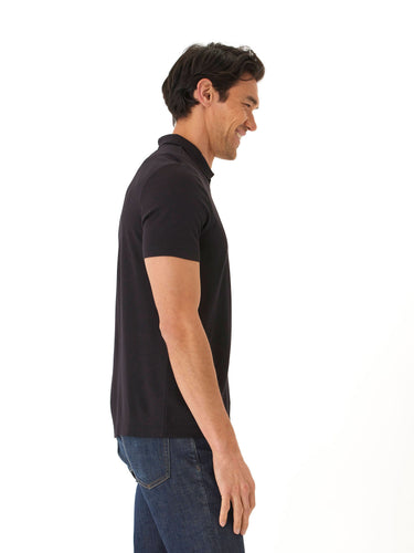 Erick Peached Pique ¼ Zip SS Polo Mens Tops Tshirt Short Polo Threads 4 Thought
