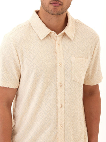 Paxton Jacquard Terry Button-Down Pocket Shirt Threads 4 Thought