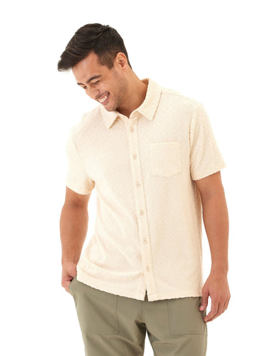 Paxton Jacquard Terry Button-Down Pocket Shirt Threads 4 Thought