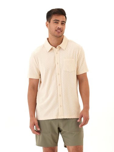Paxton Jacquard Terry Button-Down Pocket Shirt Threads 4 Thought