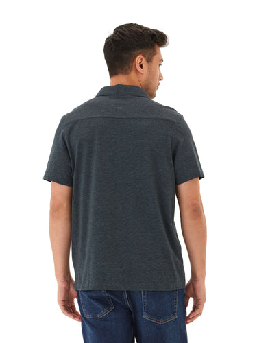 Paxton Black Fleck Triblend Button-Down Pocket Shirt Threads 4 Thought