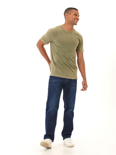 Shawn Mineral Wash Eco Cotton Jersey Crew Tee Mens Tops Tshirt Short Threads 4 Thought
