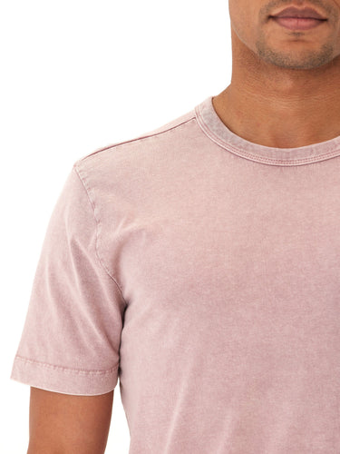 Shawn Mineral Wash Eco Cotton Jersey Crew Tee Mens Tops Tshirt Short Threads 4 Thought