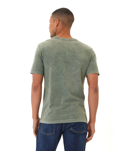 Shawn Mineral Wash Eco Cotton Jersey Crew Tee Mens Tops Tshirt Short Threads 4 Thought