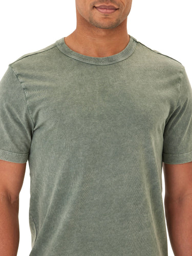 Shawn Mineral Wash Eco Cotton Jersey Crew Tee Mens Tops Tshirt Short Threads 4 Thought