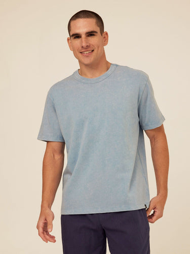 Johnny Relaxed Fit Mineral Wash Jersey Tee Mens Tops Tshirt Short Threads 4 Thought