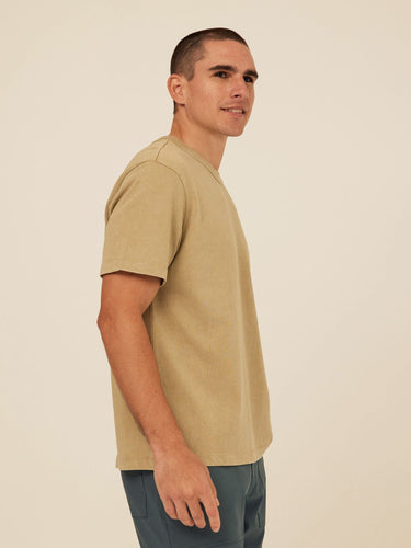 Johnny Relaxed Fit Mineral Wash Jersey Tee Mens Tops Tshirt Short Threads 4 Thought
