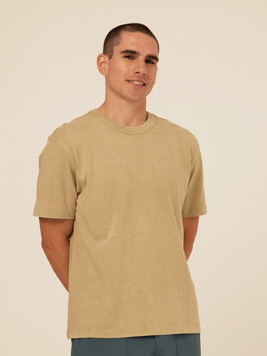Johnny Relaxed Fit Mineral Wash Jersey Tee Mens Tops Tshirt Short Threads 4 Thought