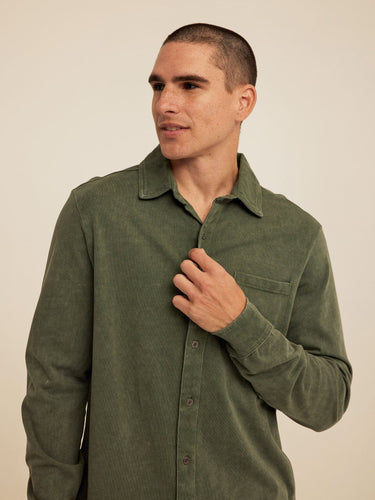 Dorian Mineral Wash Mediumweight Jersey Button-Down Threads 4 Thought