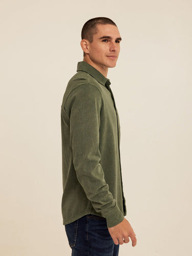 Dorian Mineral Wash Mediumweight Jersey Button-Down Threads 4 Thought