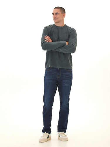 Johnny Relaxed Fit Mineral Wash Mediumweight Jersey Long Sleeve Tee Threads 4 Thought