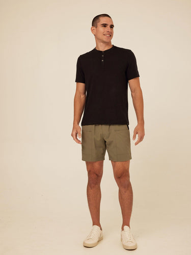Shayne Luxe Jersey Henley Mens Tops Tshirt Short Henley Threads 4 Thought