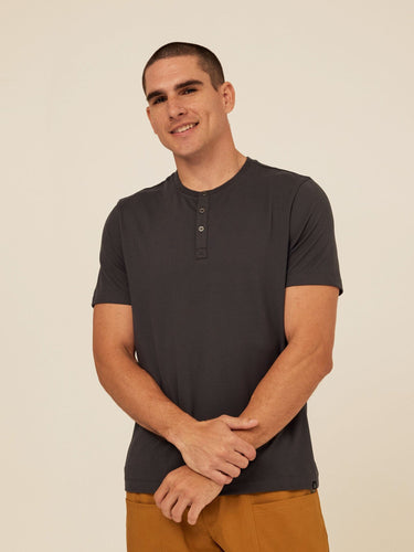 Shayne Luxe Jersey Henley Mens Tops Tshirt Short Henley Threads 4 Thought