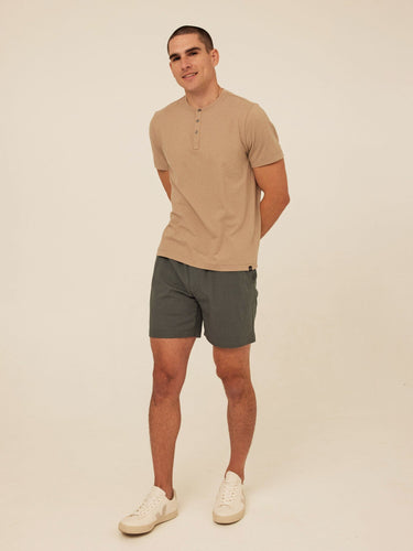 Shayne Luxe Jersey Henley Mens Tops Tshirt Short Henley Threads 4 Thought