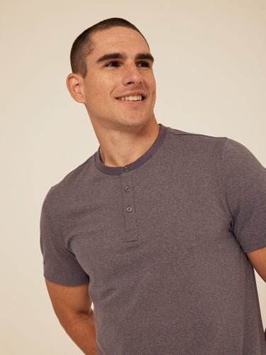 Shayne Luxe Jersey 3-Button Short Sleeve Henley Threads 4 Thought