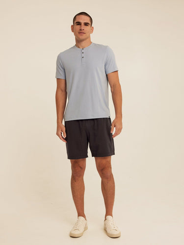 Shayne Luxe Jersey Henley Mens Tops Tshirt Short Henley Threads 4 Thought