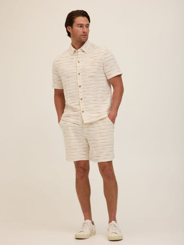 Paxton Shoreline Terry Button-Down Pocket Shirt Mens Tops Tshirt Short Threads 4 Thought