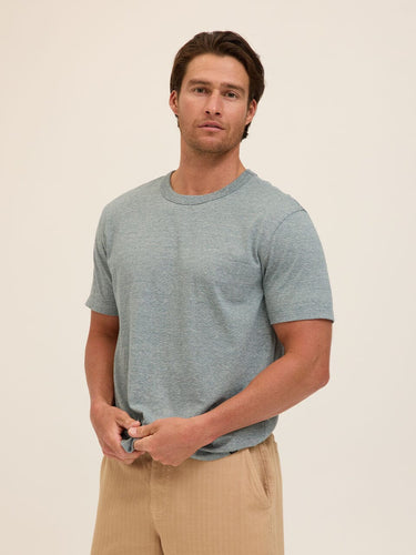 Johnny Light Fleck Jersey Relaxed Crew Tee Threads 4 Thought