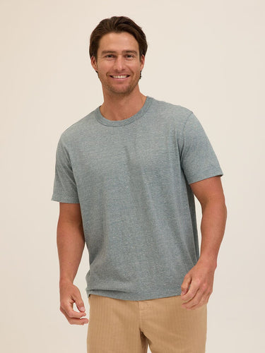 Johnny Light Fleck Jersey Relaxed Crew Tee Threads 4 Thought