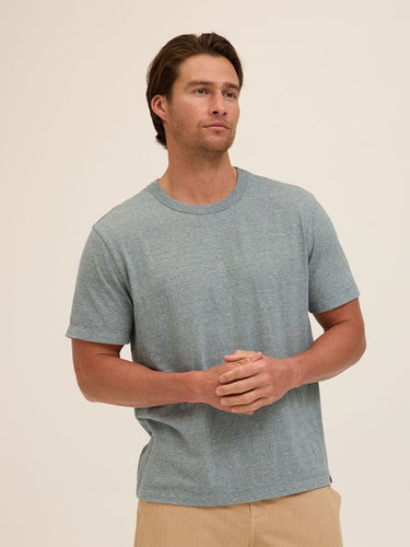 Johnny Light Fleck Jersey Relaxed Crew Tee Threads 4 Thought