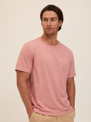 Johnny Light Fleck Jersey Relaxed Crew Tee Threads 4 Thought