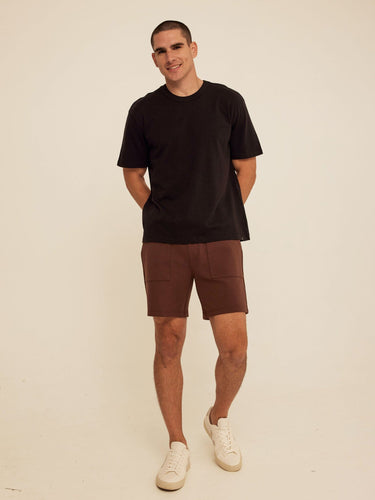 Jaxson Peached Stretch Knit Short Threads 4 Thought