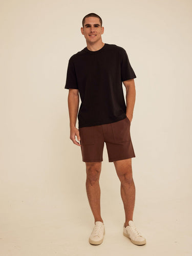 Jaxson Peached Stretch Knit Short Threads 4 Thought